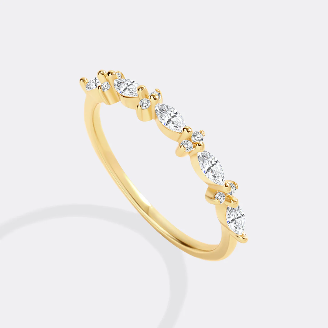 Marquise and Round Diamond Ring - Image 3