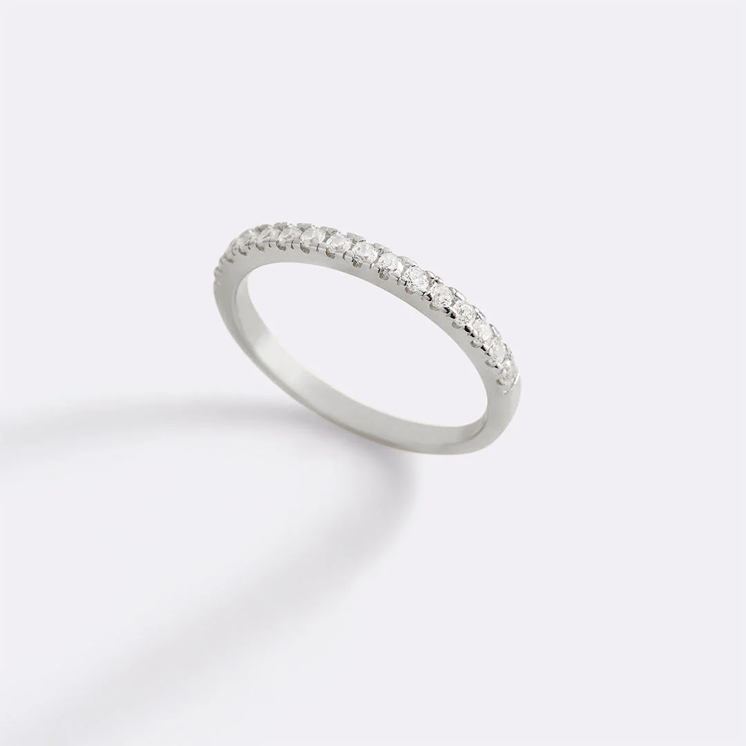 Micro Pavé Eternity Stacking Ring - Image 10