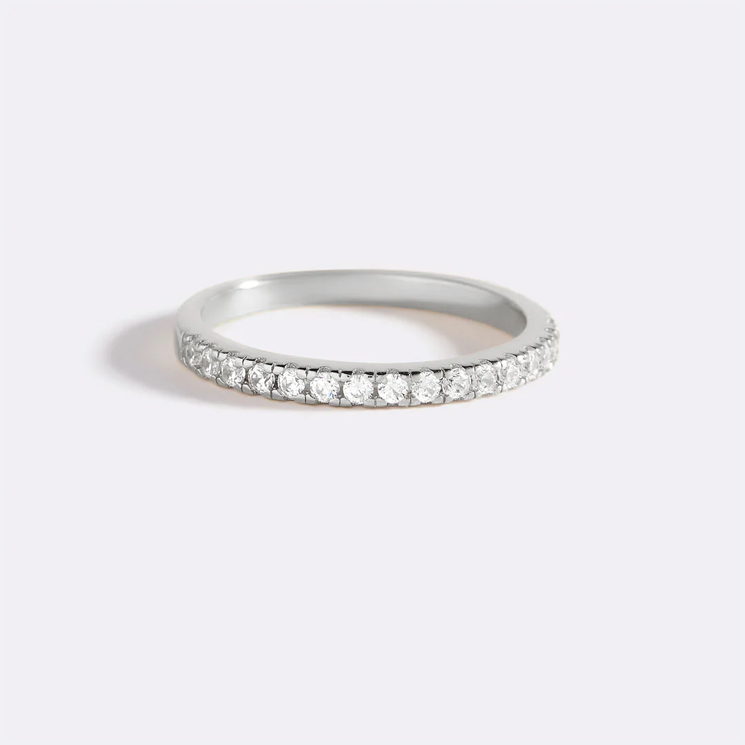 Micro Pavé Eternity Stacking Ring - Image 12