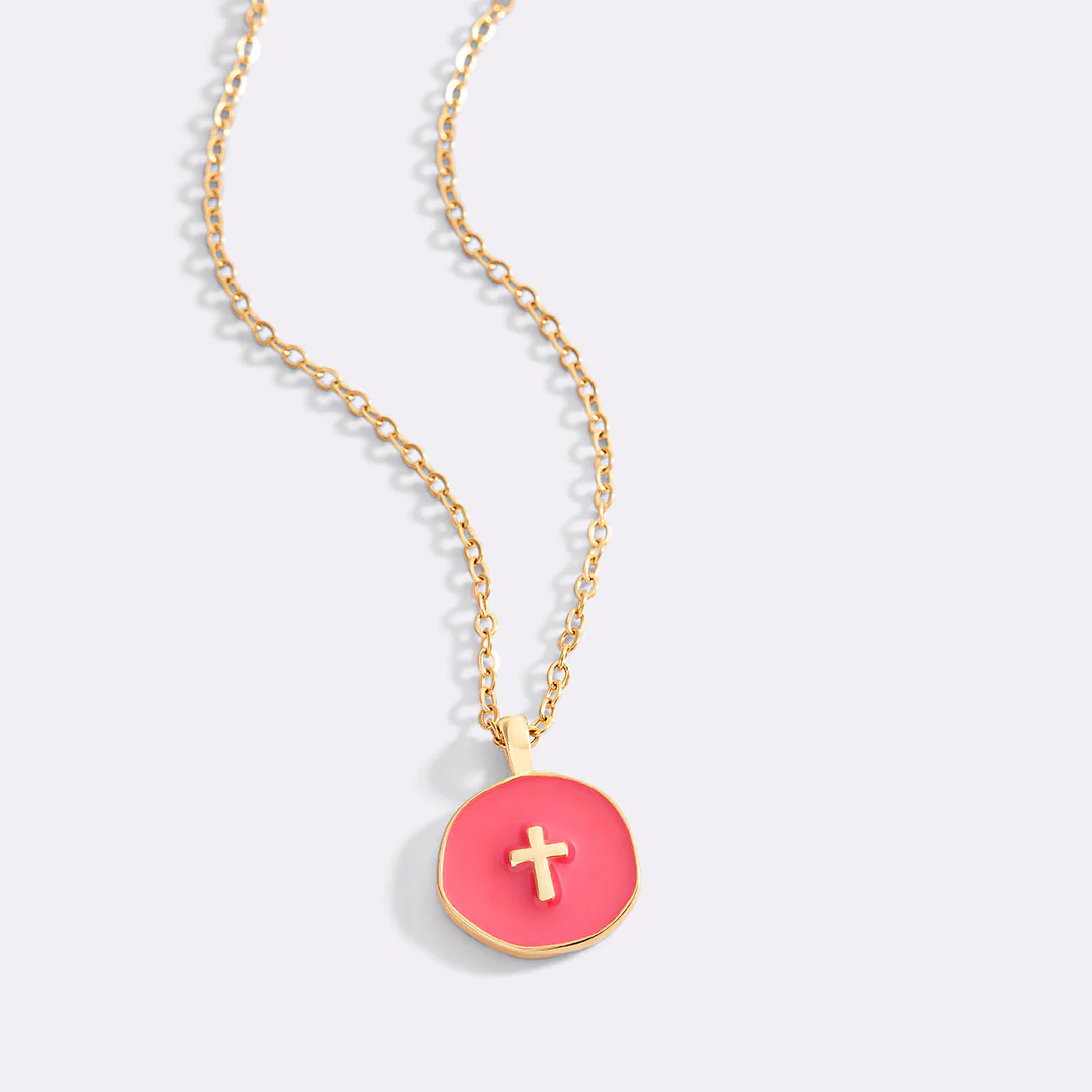 Minimalist Enamel Cross Pendant - Image 17