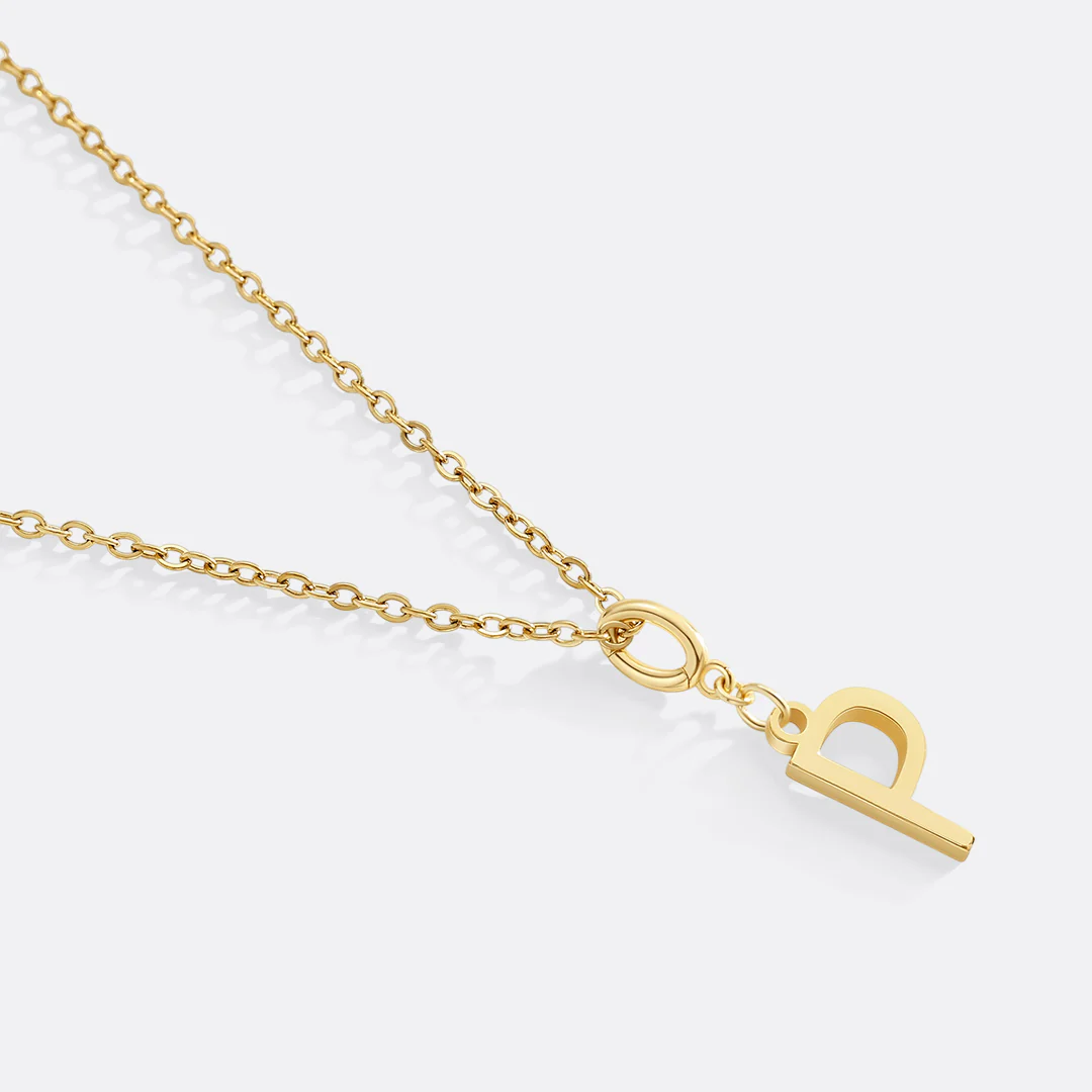 Minimalist Initial Charm Necklace - Image 21
