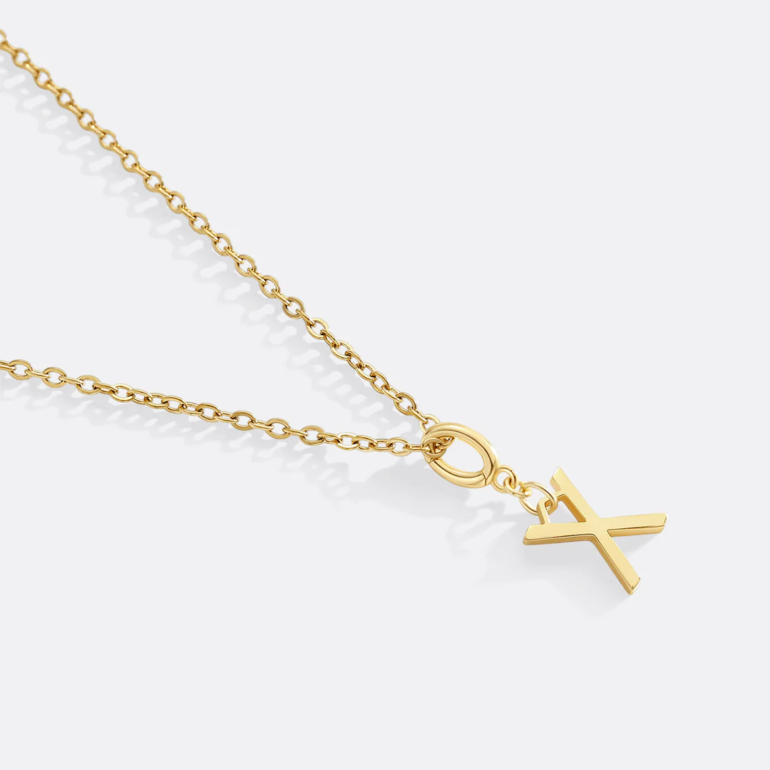 Minimalist Initial Charm Necklace - Image 29