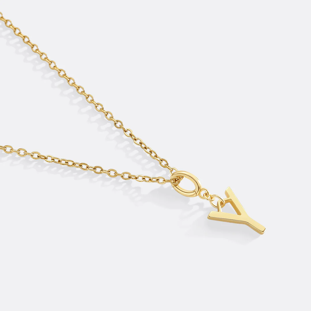 Minimalist Initial Charm Necklace - Image 31