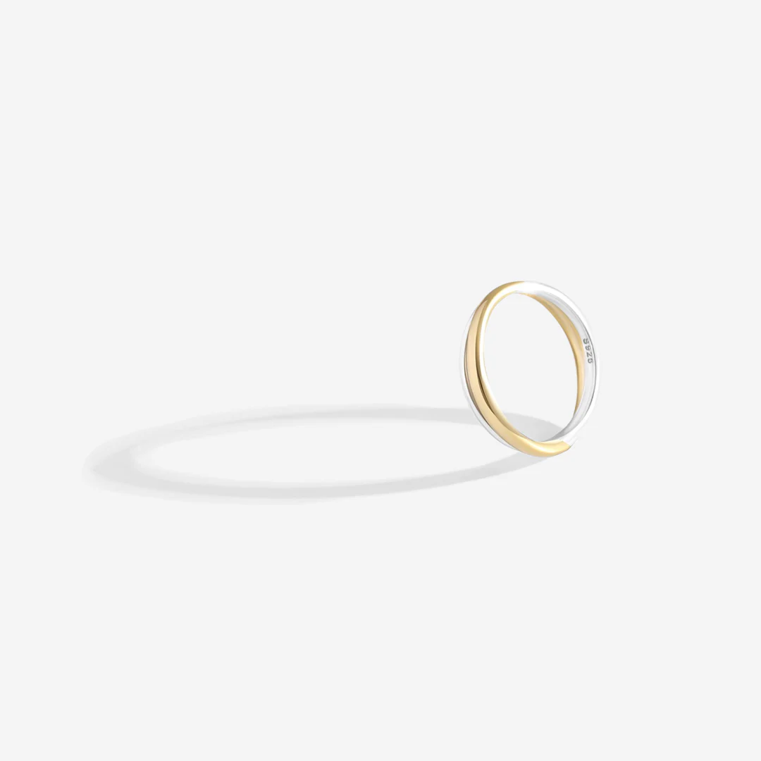 Mixed Metal Crossover Ring - Image 9