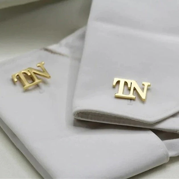 Monogrammed Cufflinks with Initials - Image 13