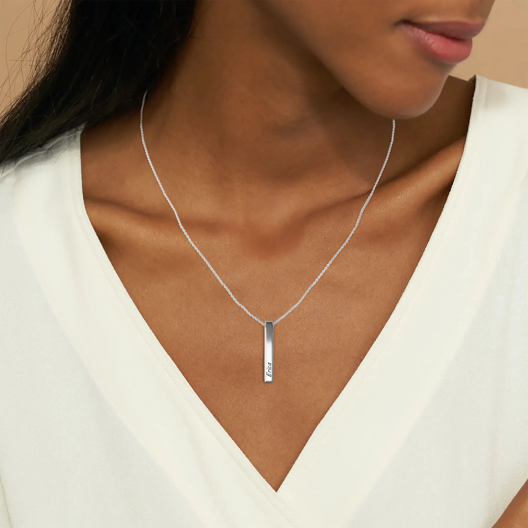 Muse Pillar Bar Necklace - Image 9