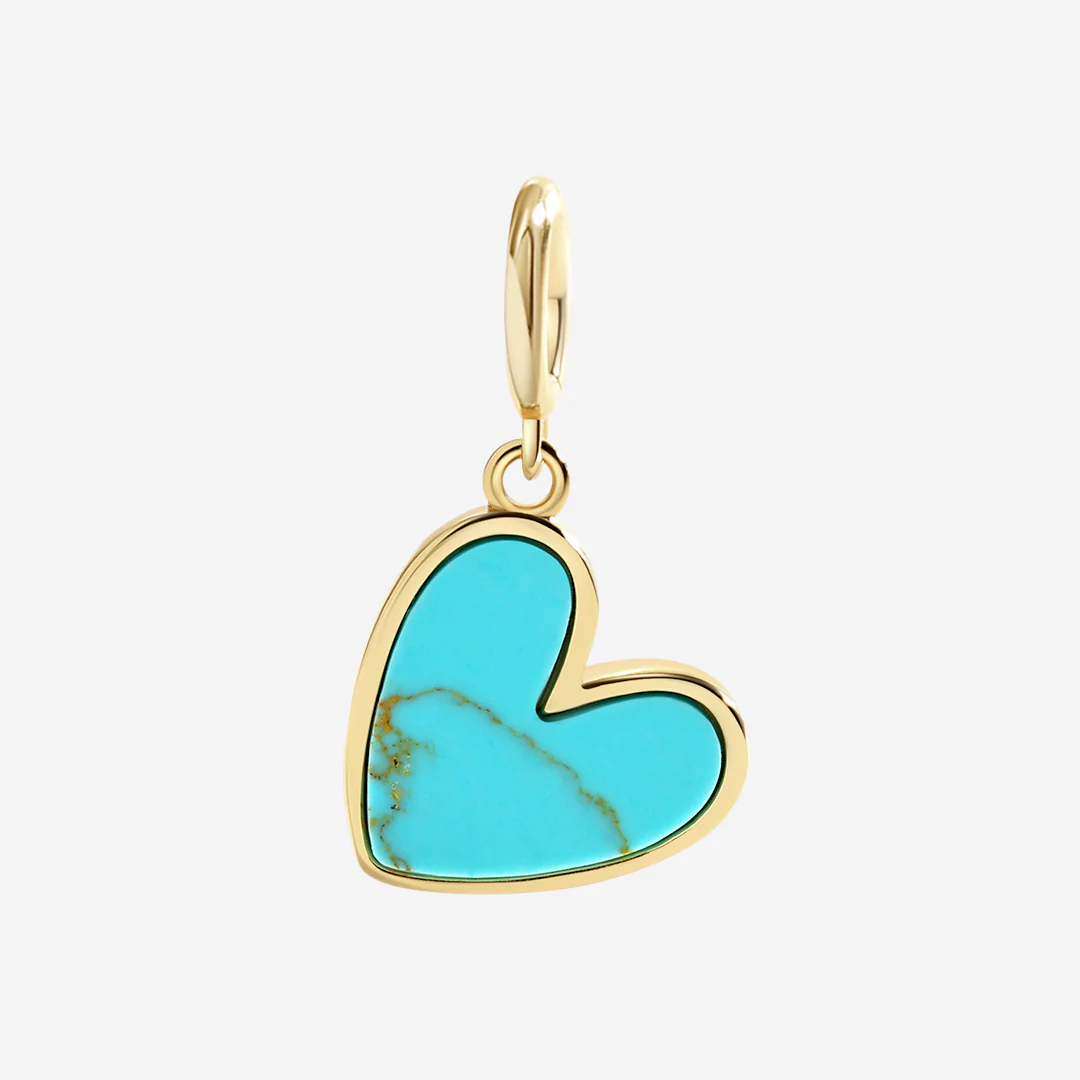 Natural Stone Heart Charm - Image 12