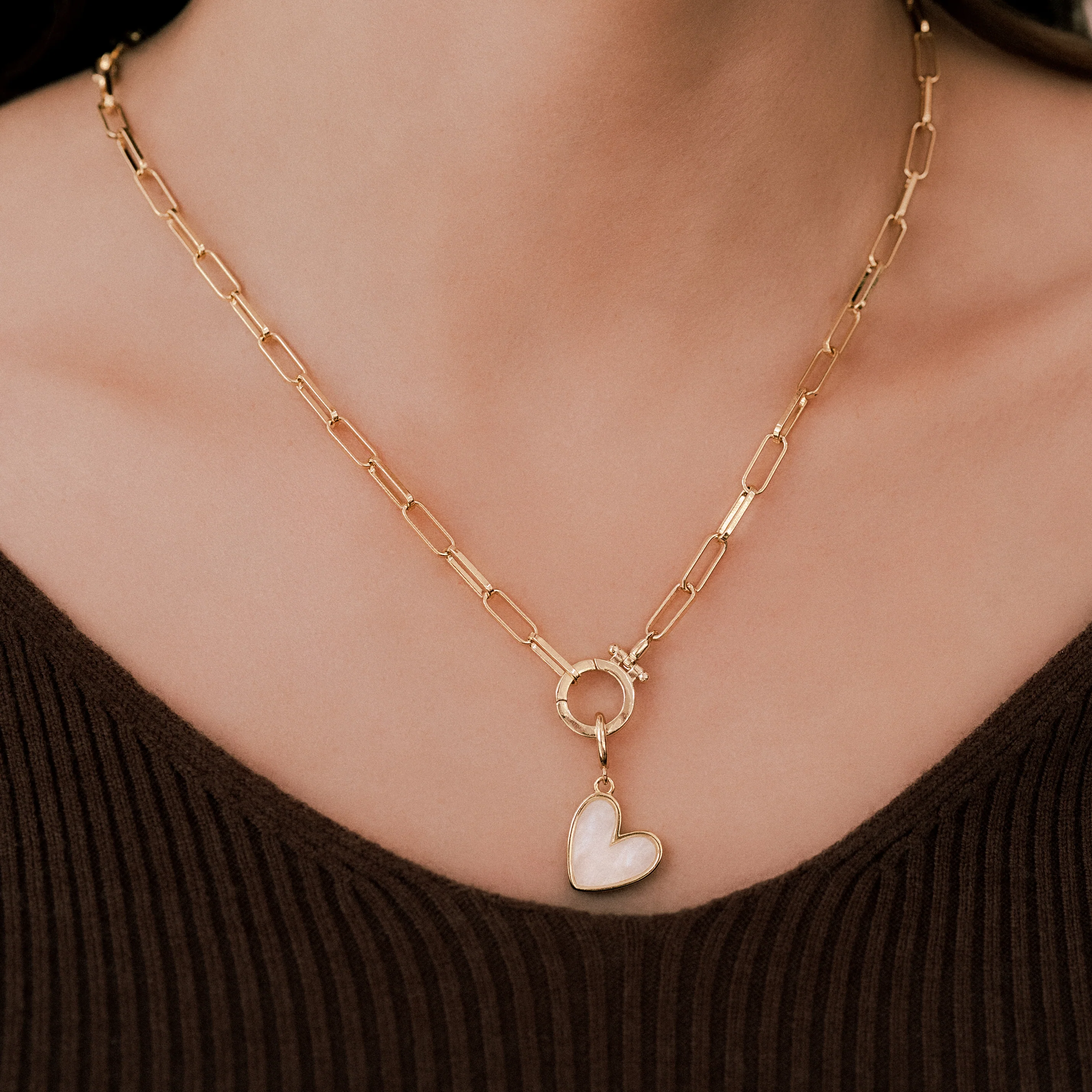 Natural Stone Heart Charm - Image 19