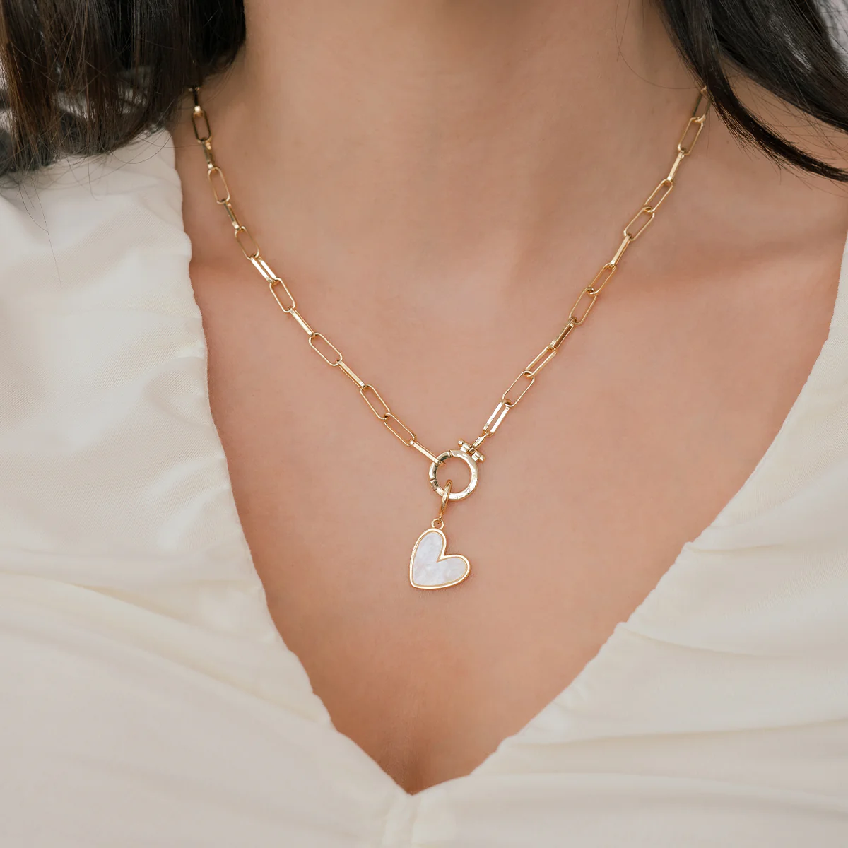 Natural Stone Heart Charm - Image 22