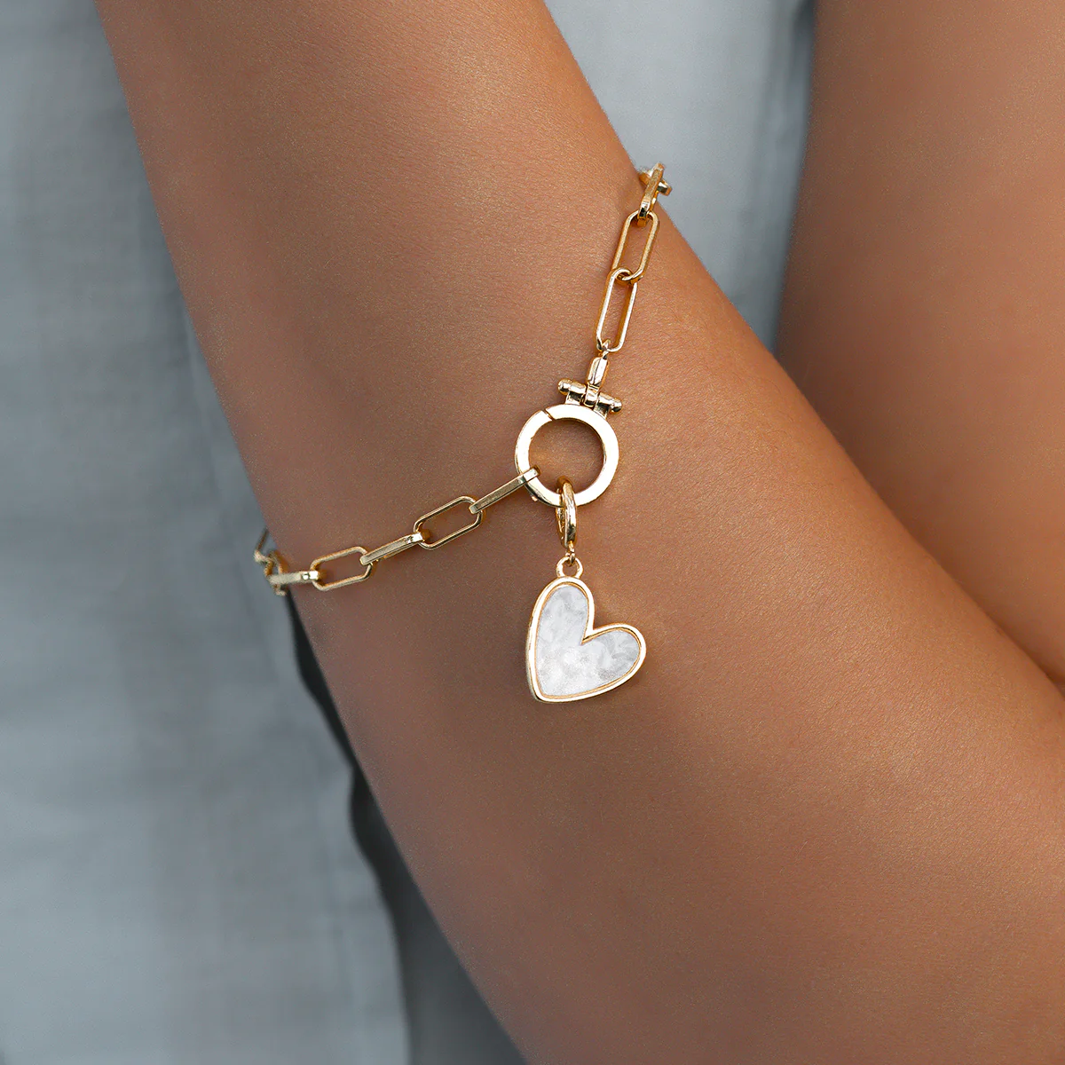 Natural Stone Heart Charm - Image 23