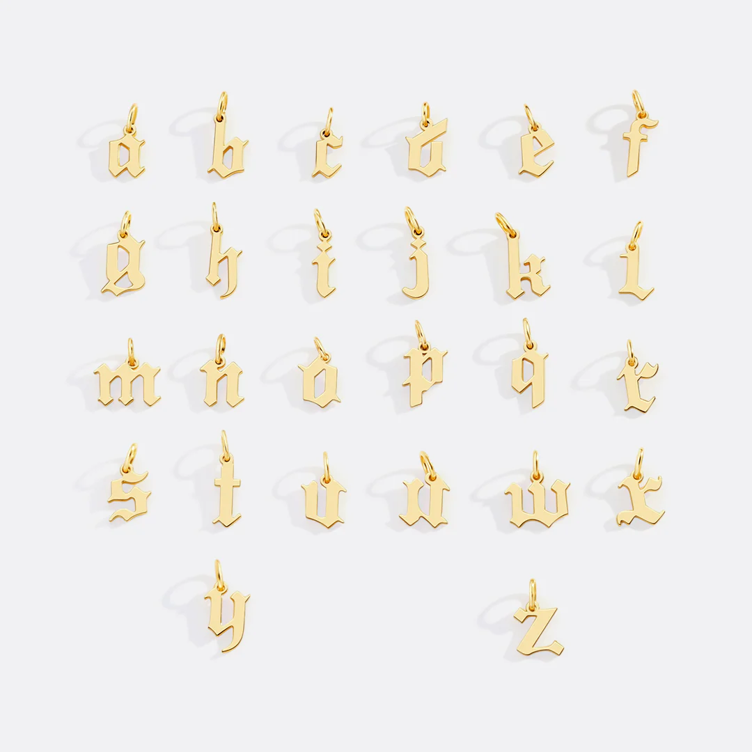 Old English Letter Charm - Image 6