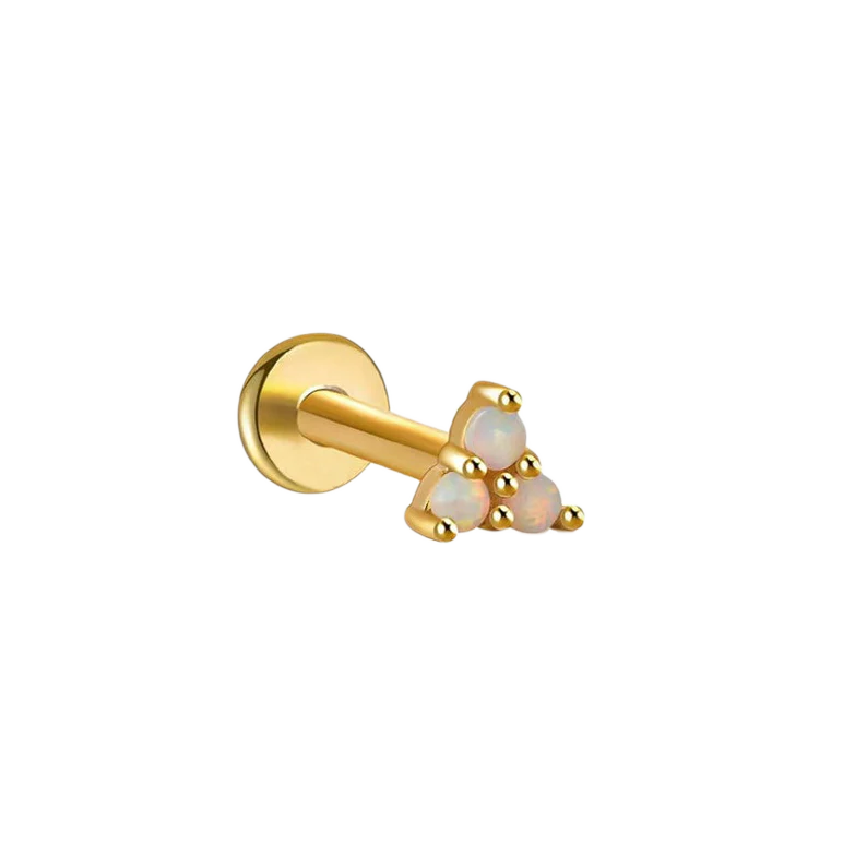 Opal Trio Sleeper Stud Earrings | 18g - Image 7