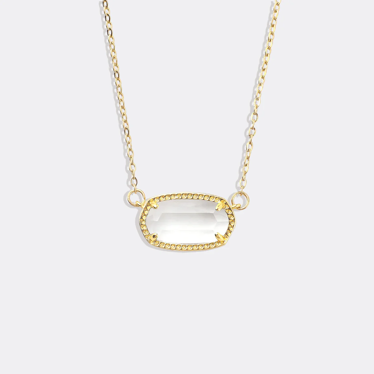 Oval Birthstone Pendant Necklace - Image 23
