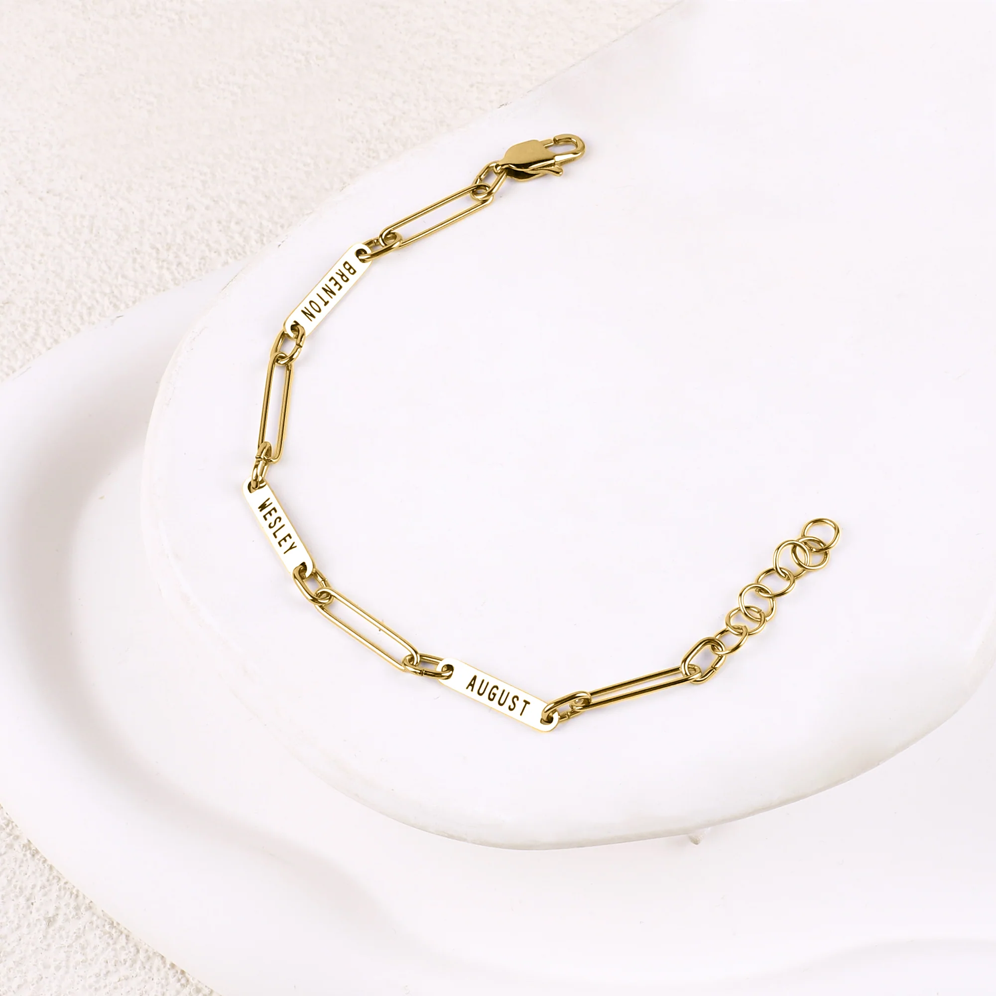 Personalized Paperclip Name Bracelet - Image 15