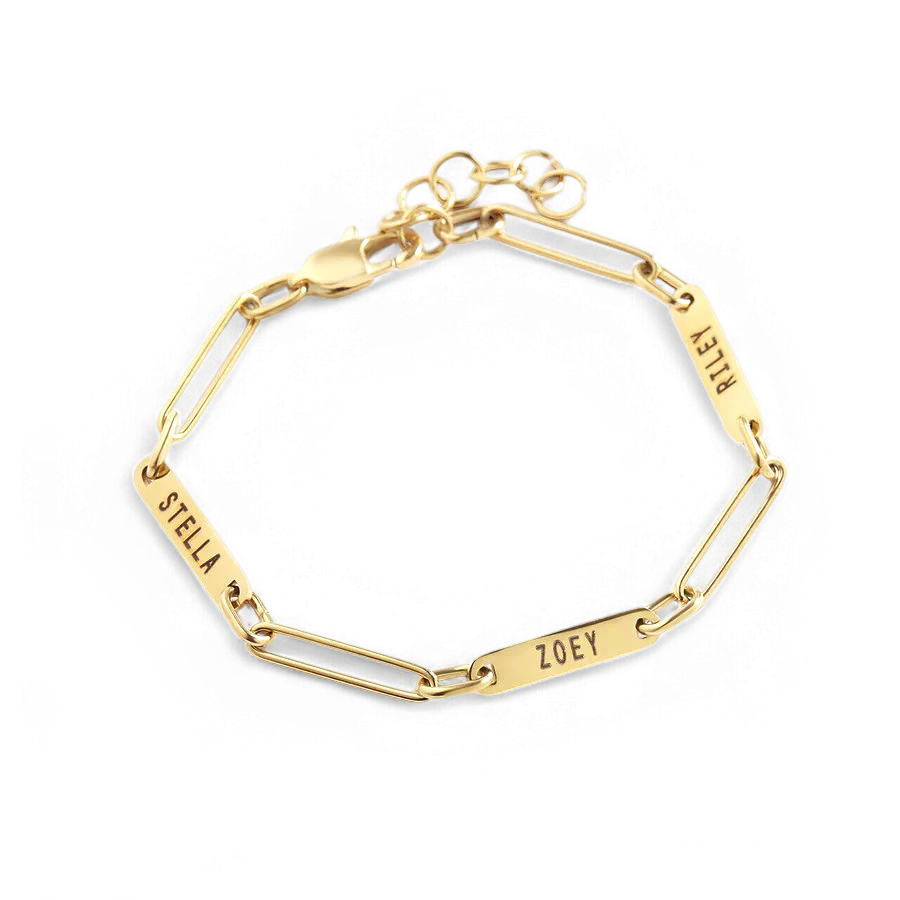 Personalized Paperclip Name Bracelet - Image 4