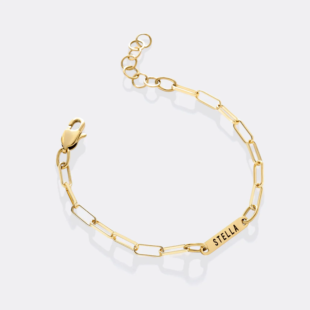 Personalized Paperclip Name Bracelet - Image 48