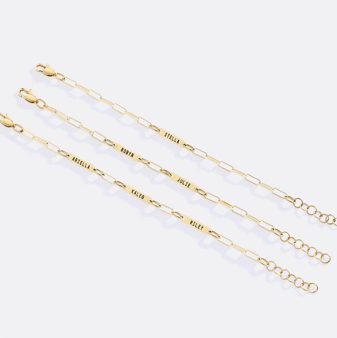 Personalized Paperclip Name Bracelet - Image 51
