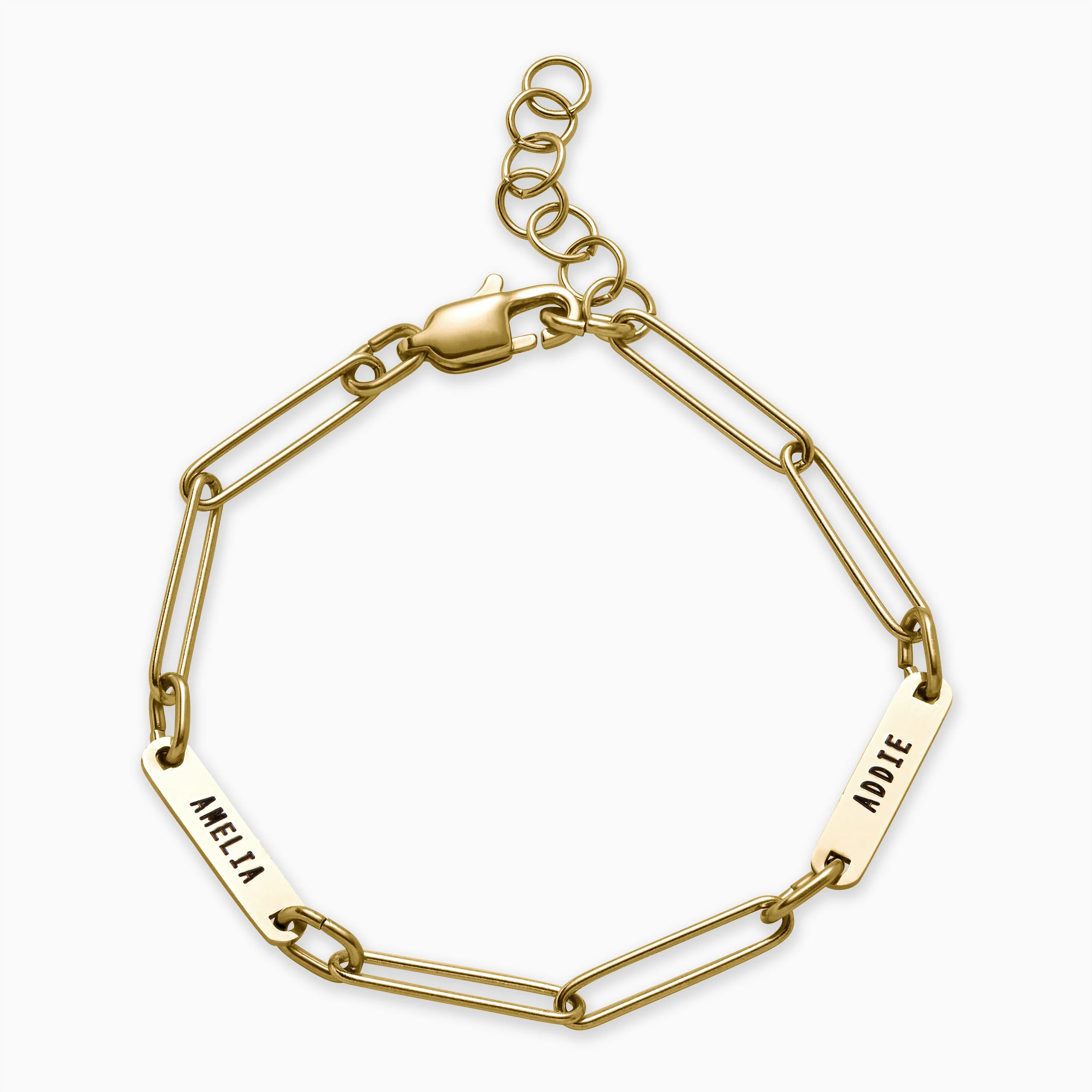 Personalized Paperclip Name Bracelet - Image 7