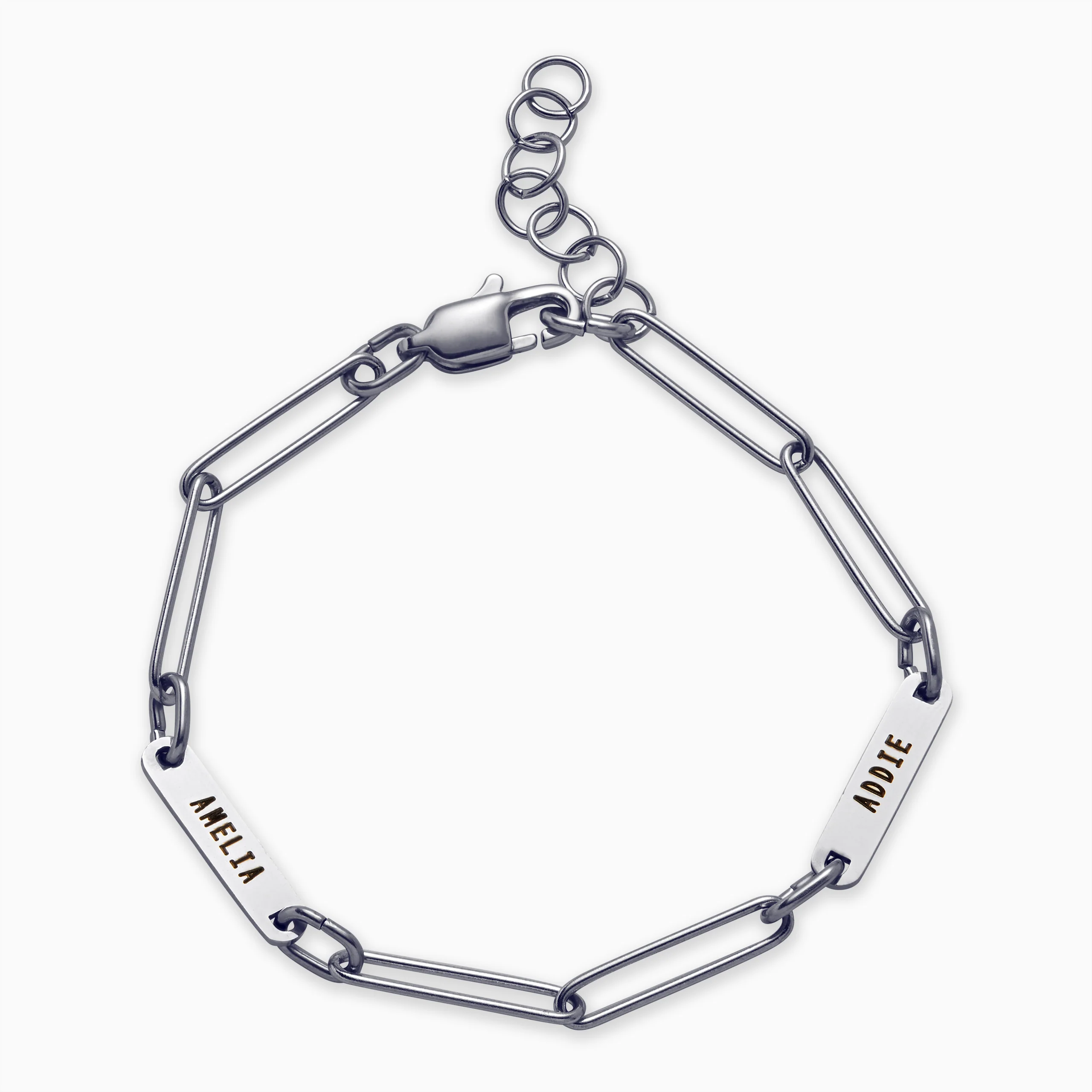 Personalized Paperclip Name Bracelet - Image 9