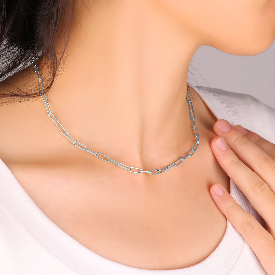 Mint Paperclip Necklace - Image 6