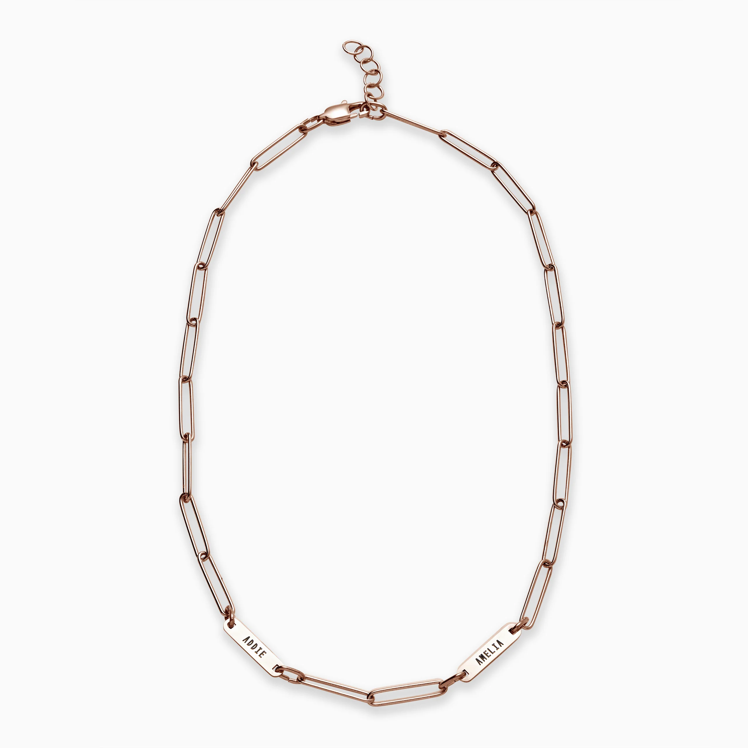 Paperclip Necklace With Personalized Names - Image 31