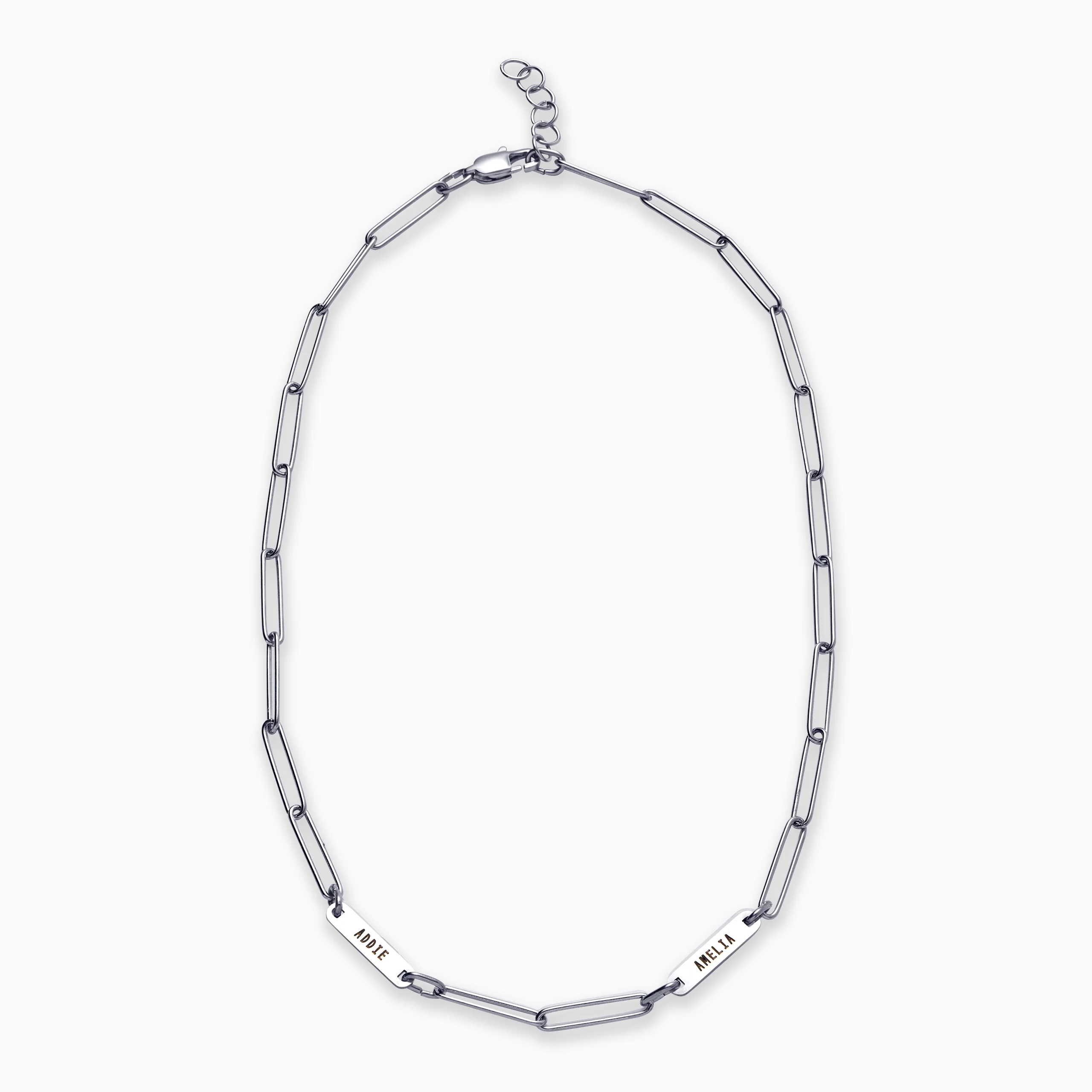 Paperclip Necklace With Personalized Names - Image 32