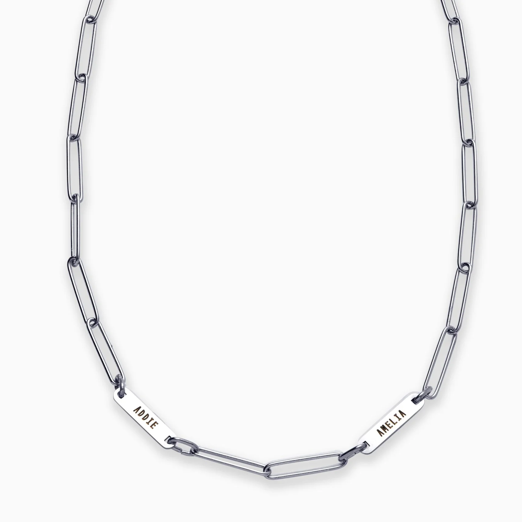 Paperclip Necklace With Personalized Names - Image 34