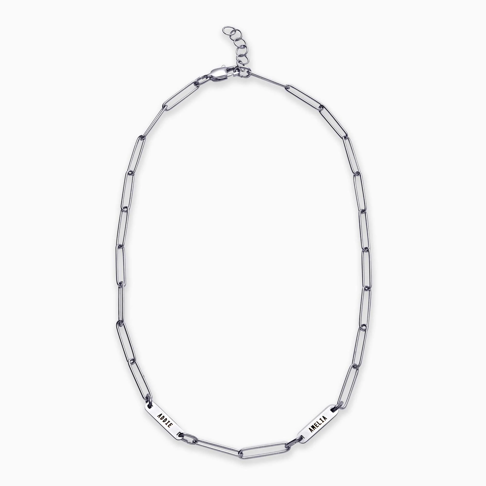 Paperclip Necklace With Personalized Names - Image 36