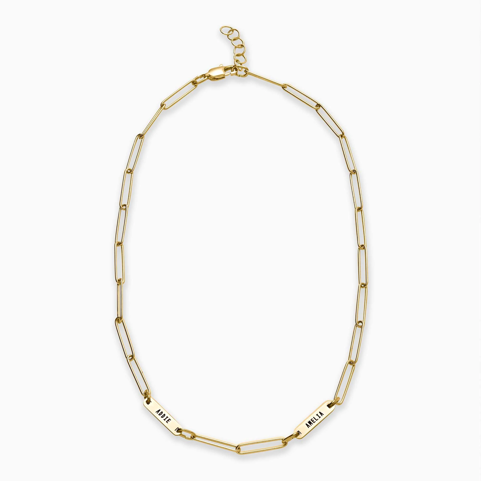 Paperclip Necklace With Personalized Names - Image 37