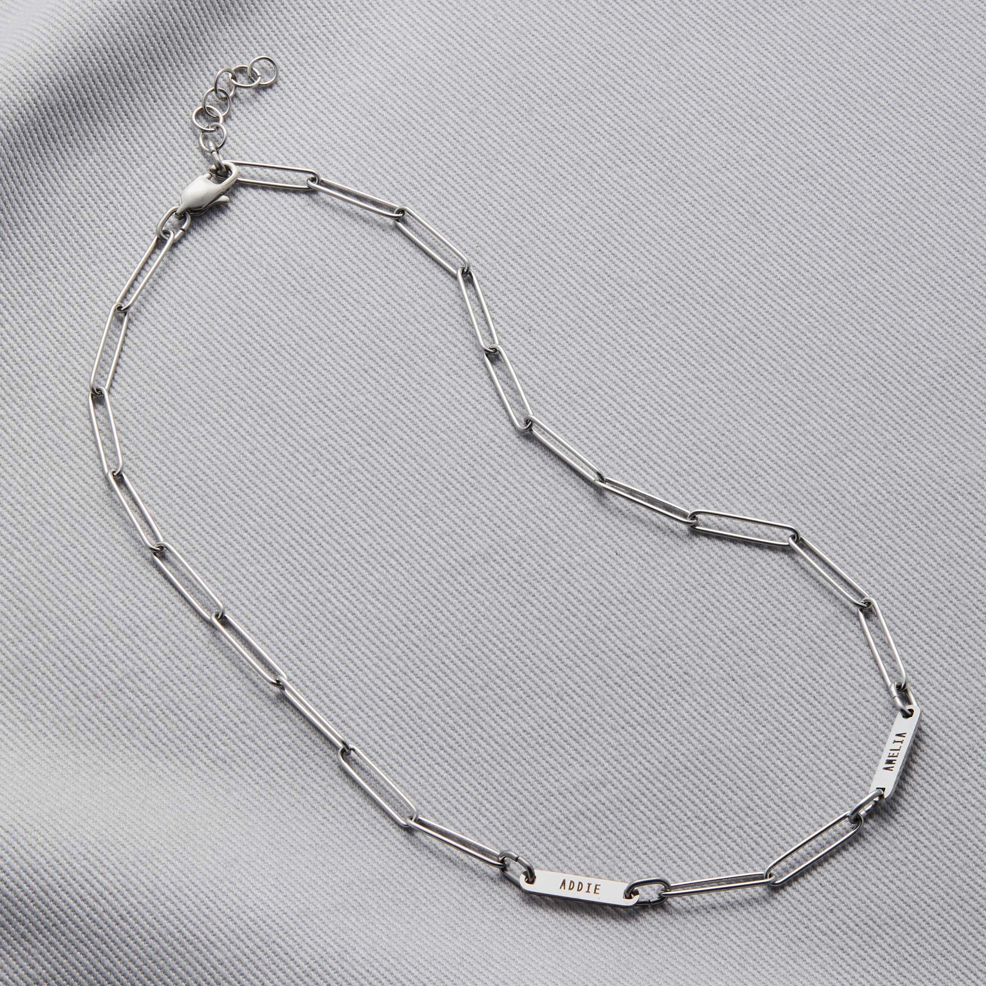 Paperclip Necklace With Personalized Names - Image 39