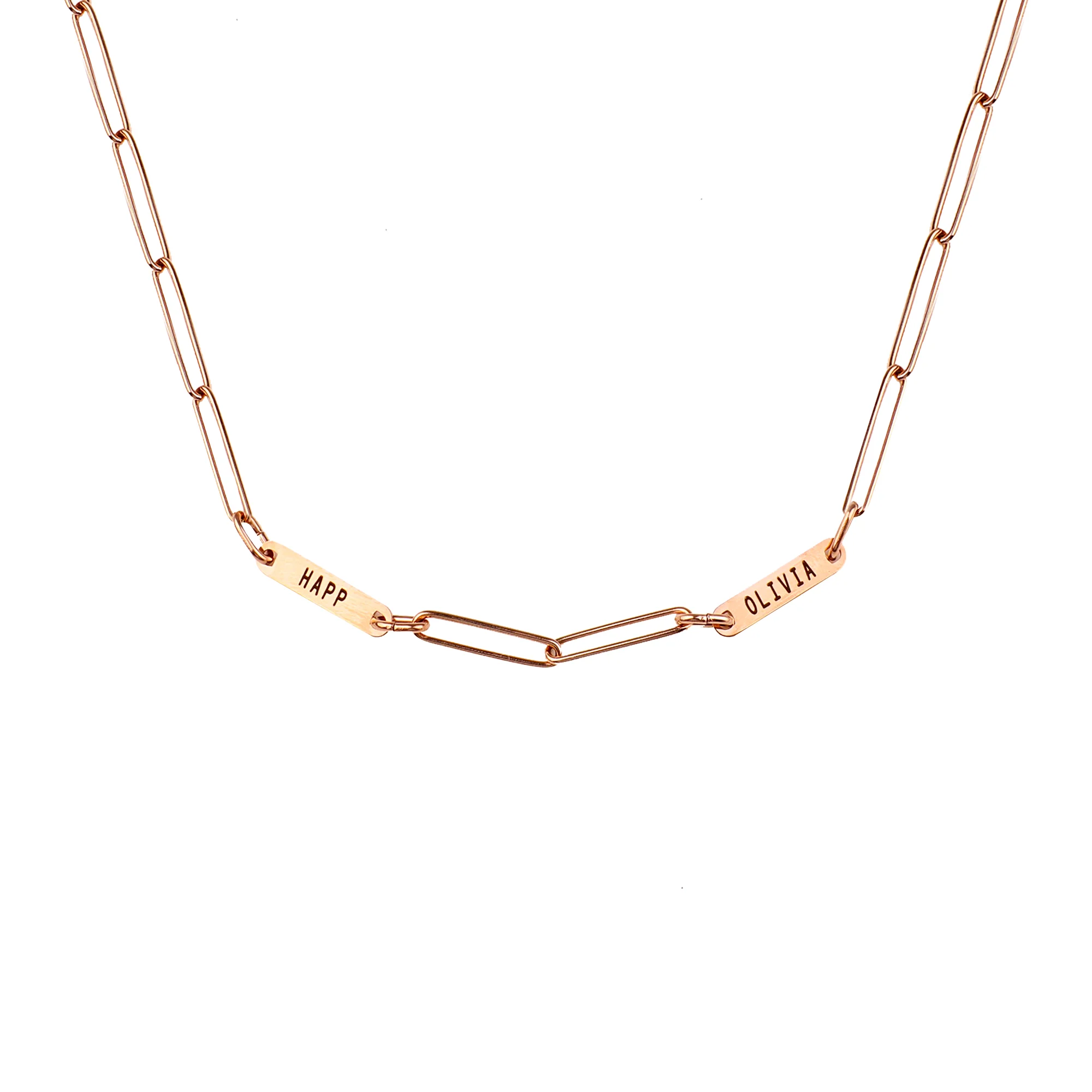 Paperclip Necklace With Personalized Names - Image 45