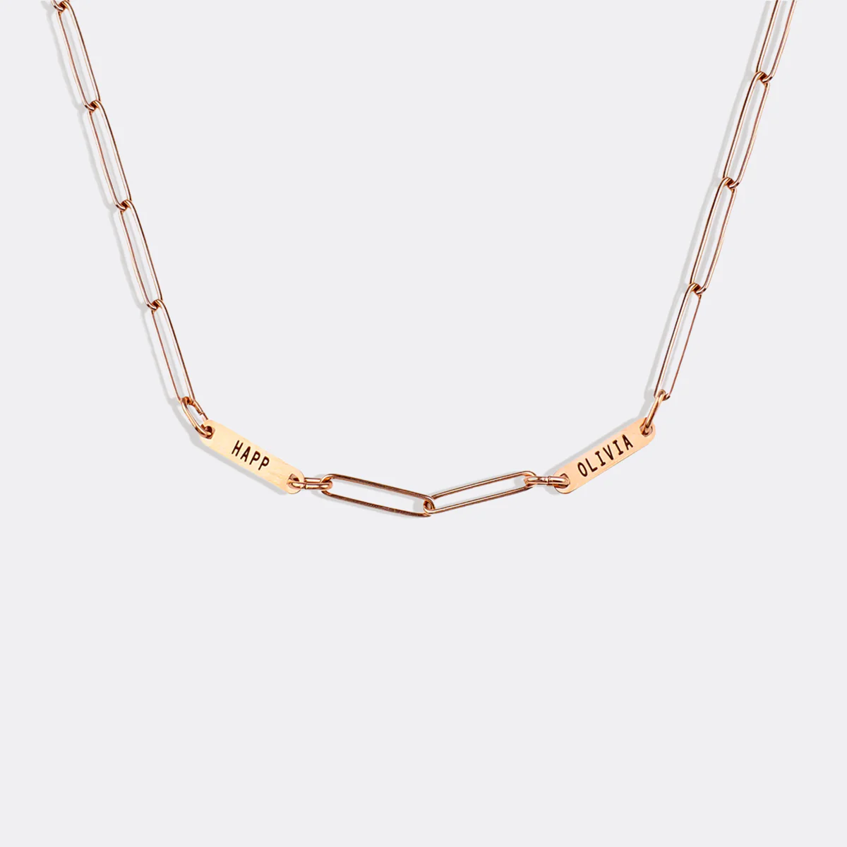 Paperclip Necklace With Personalized Names - Image 52