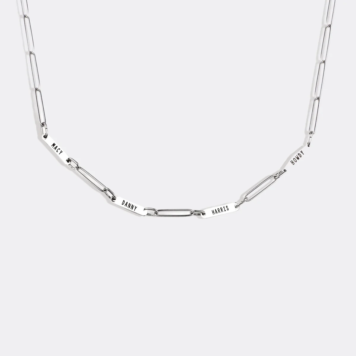 Paperclip Necklace With Personalized Names - Image 53