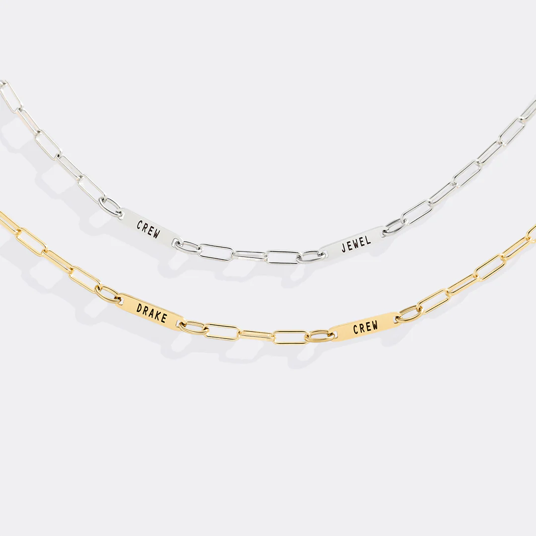 Paperclip Necklace With Personalized Names - Image 56