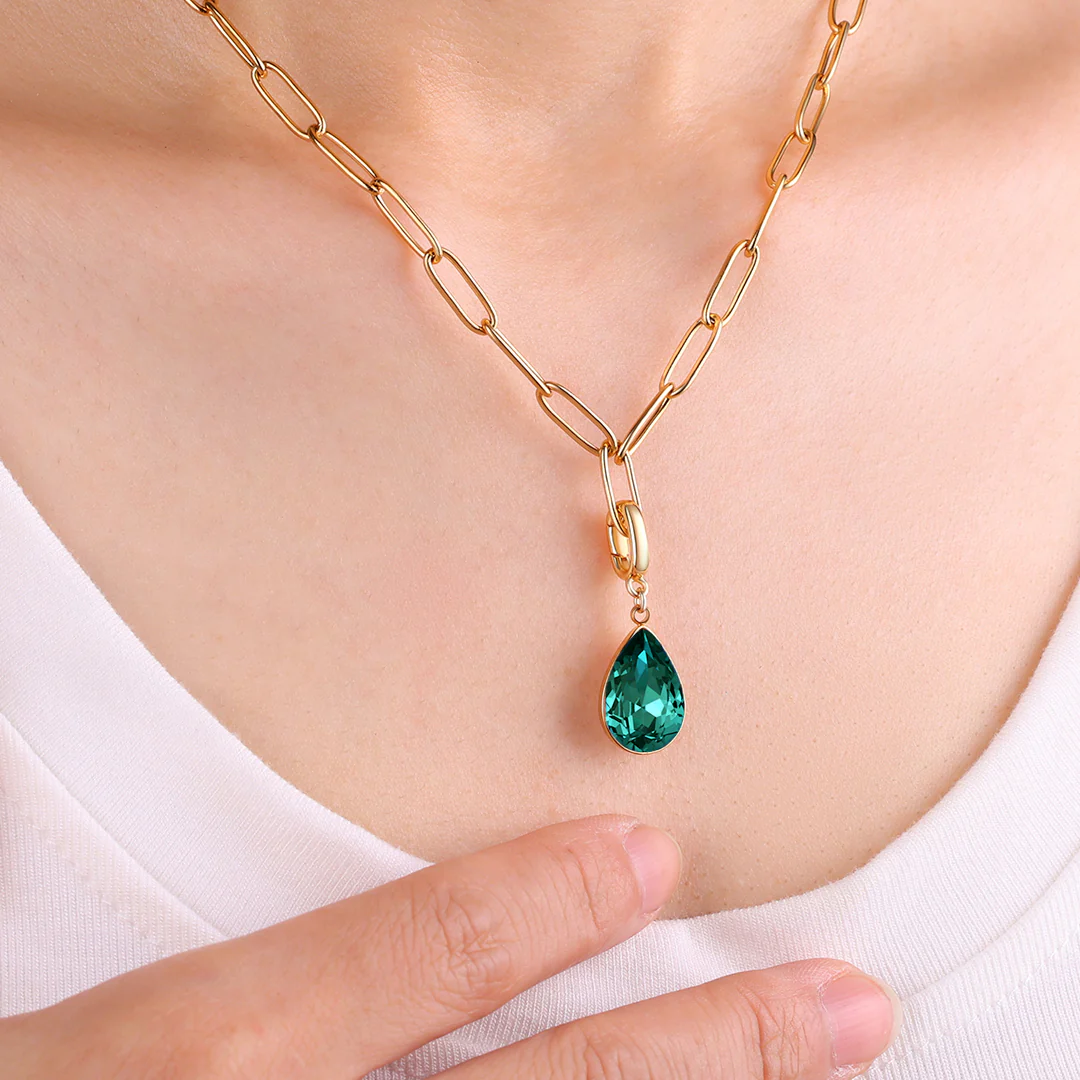 Teardrop Birthstone Charm - Image 55