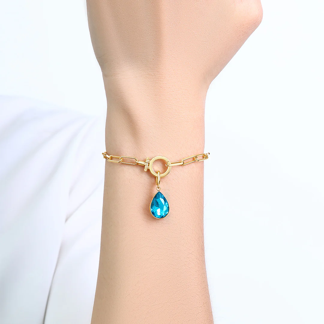 Teardrop Birthstone Charm - Image 81