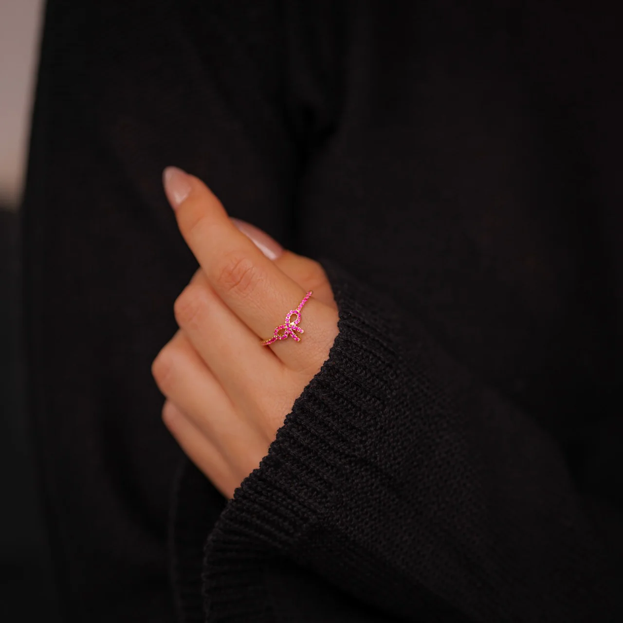 Pave Bow Ring - Image 3