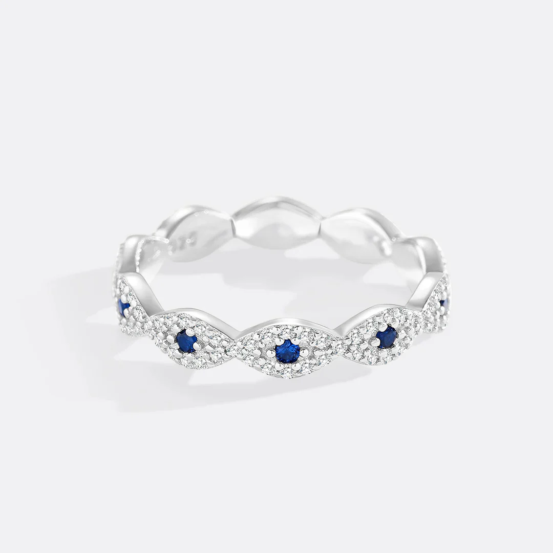 Pave Evil Eye Ring - Image 10