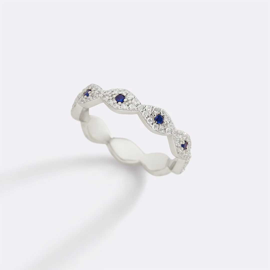 Pave Evil Eye Ring - Image 14