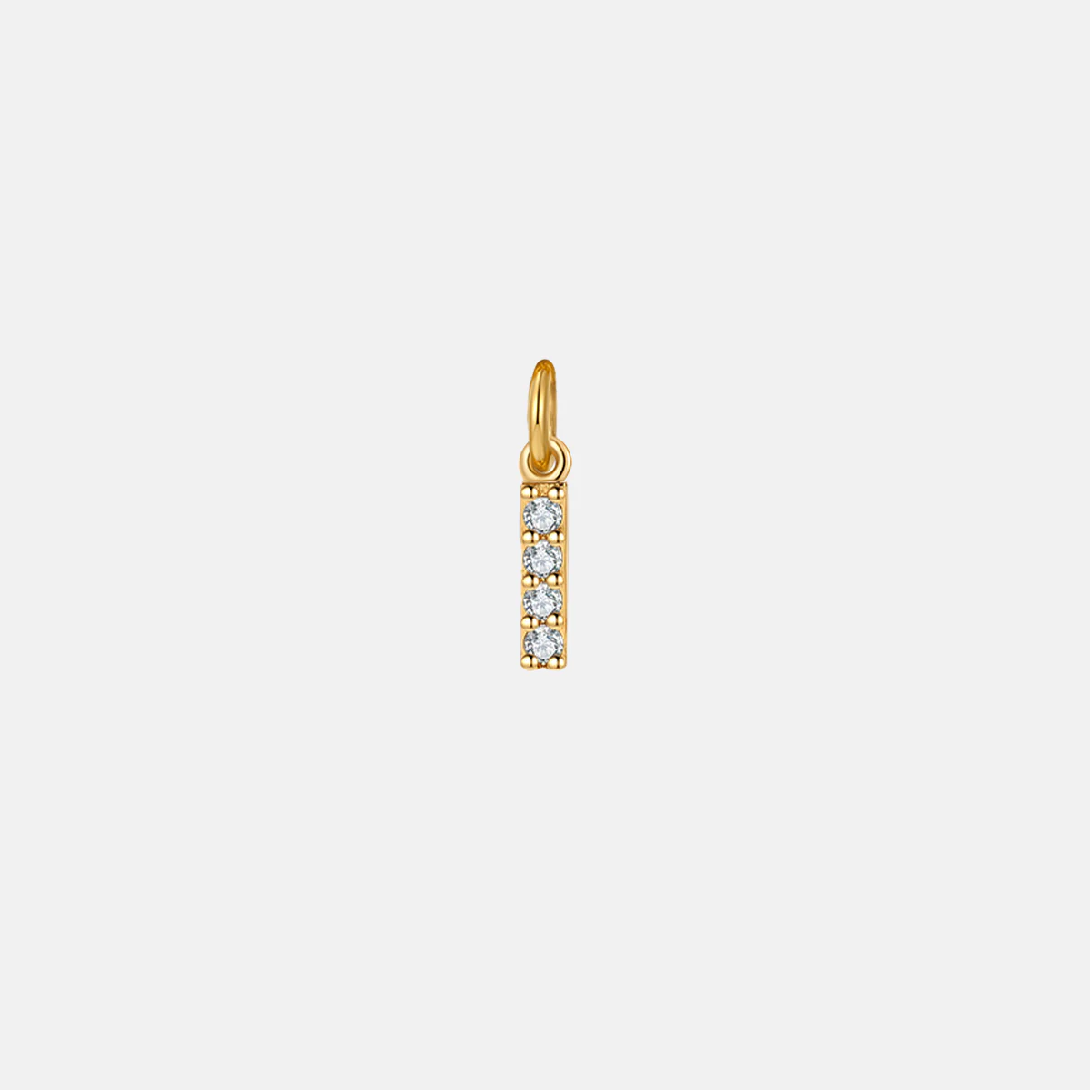 Dainty Pave Initial Charm - Image 11