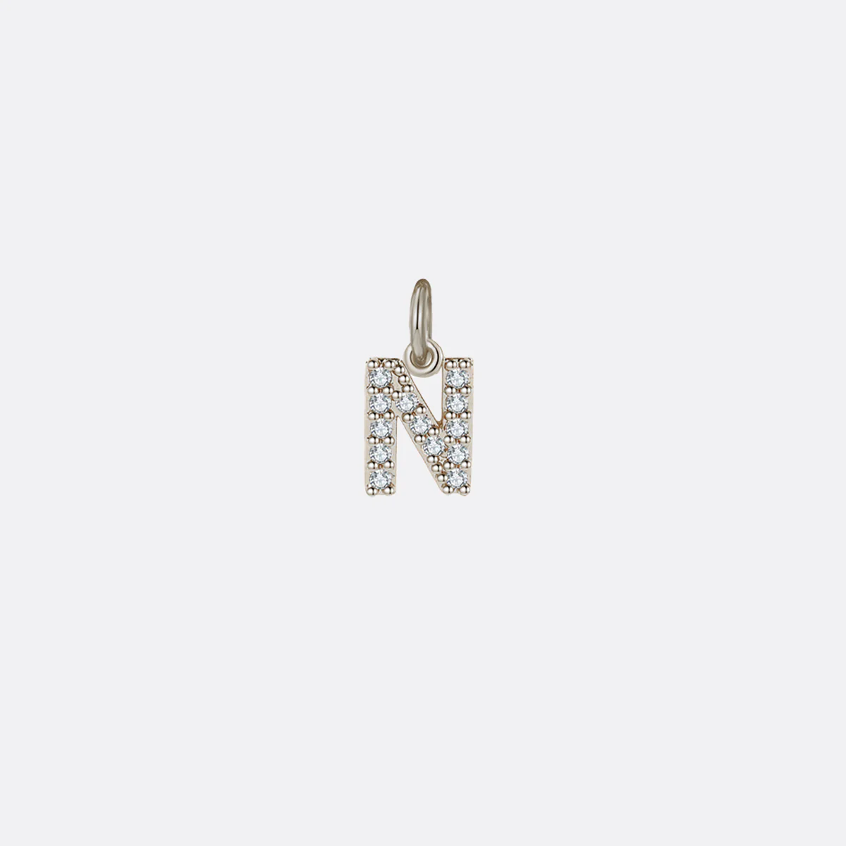 Dainty Pave Initial Charm - Image 42