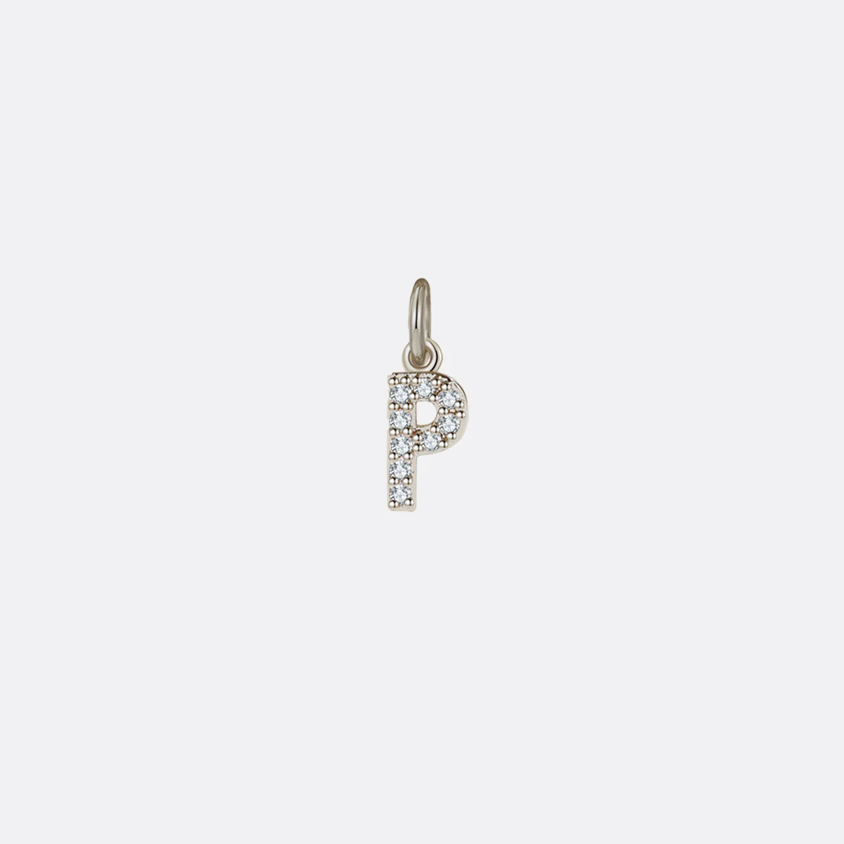 Dainty Pave Initial Charm - Image 44