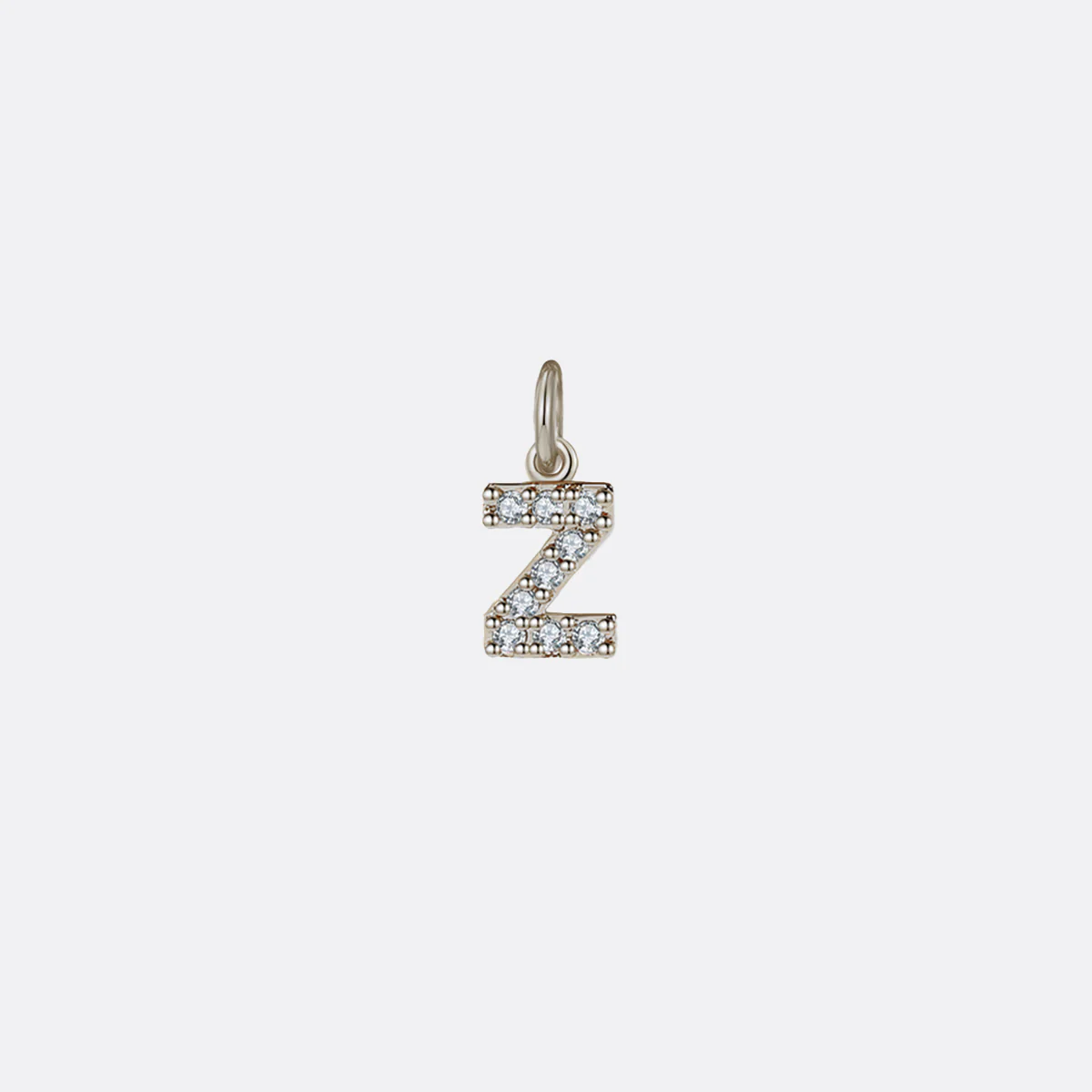 Dainty Pave Initial Charm - Image 54