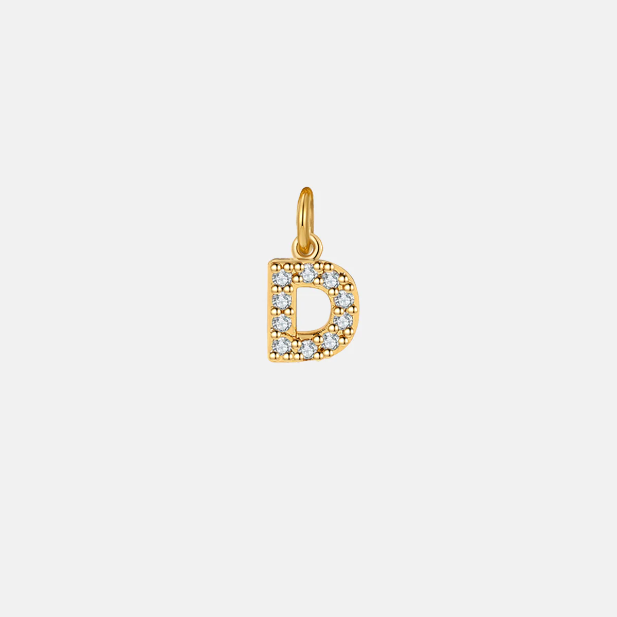 Dainty Pave Initial Charm - Image 6