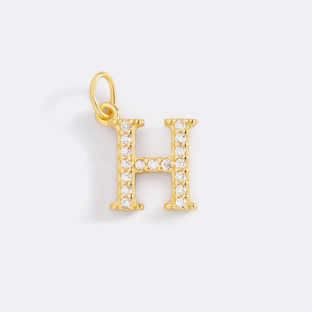 Dainty Pave Initial Charm - Image 62