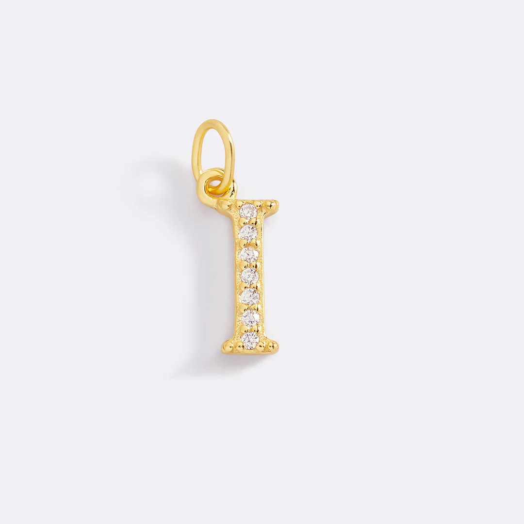 Dainty Pave Initial Charm - Image 63