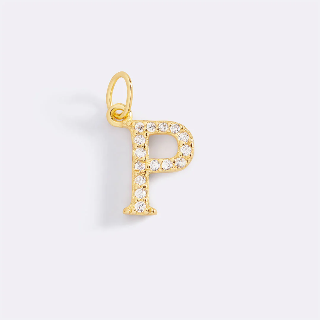 Dainty Pave Initial Charm - Image 70