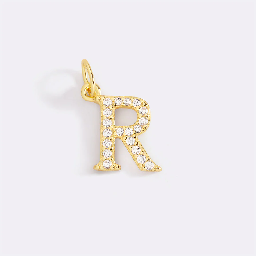 Dainty Pave Initial Charm - Image 72