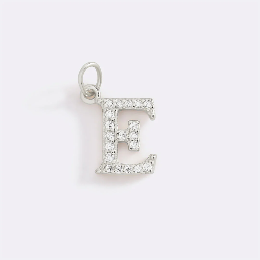 Dainty Pave Initial Charm - Image 88