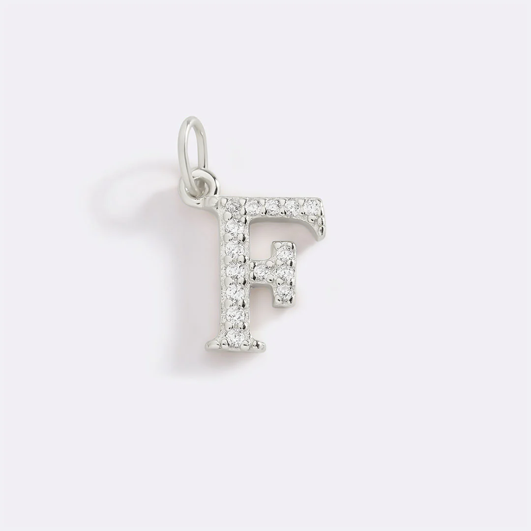 Dainty Pave Initial Charm - Image 89